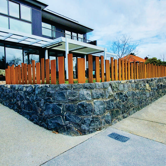 Staggered Fence (Corten)