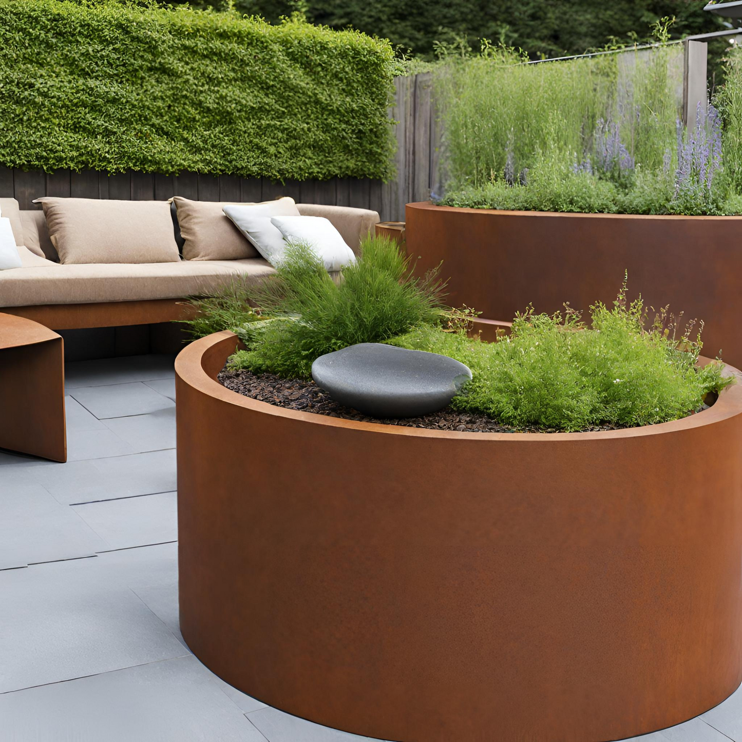 Corten Planter (Round)