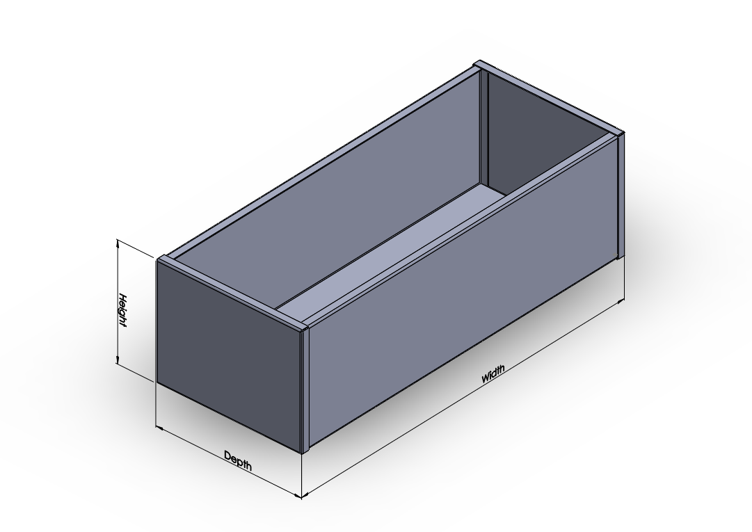 Corten Planter (Rectangle)